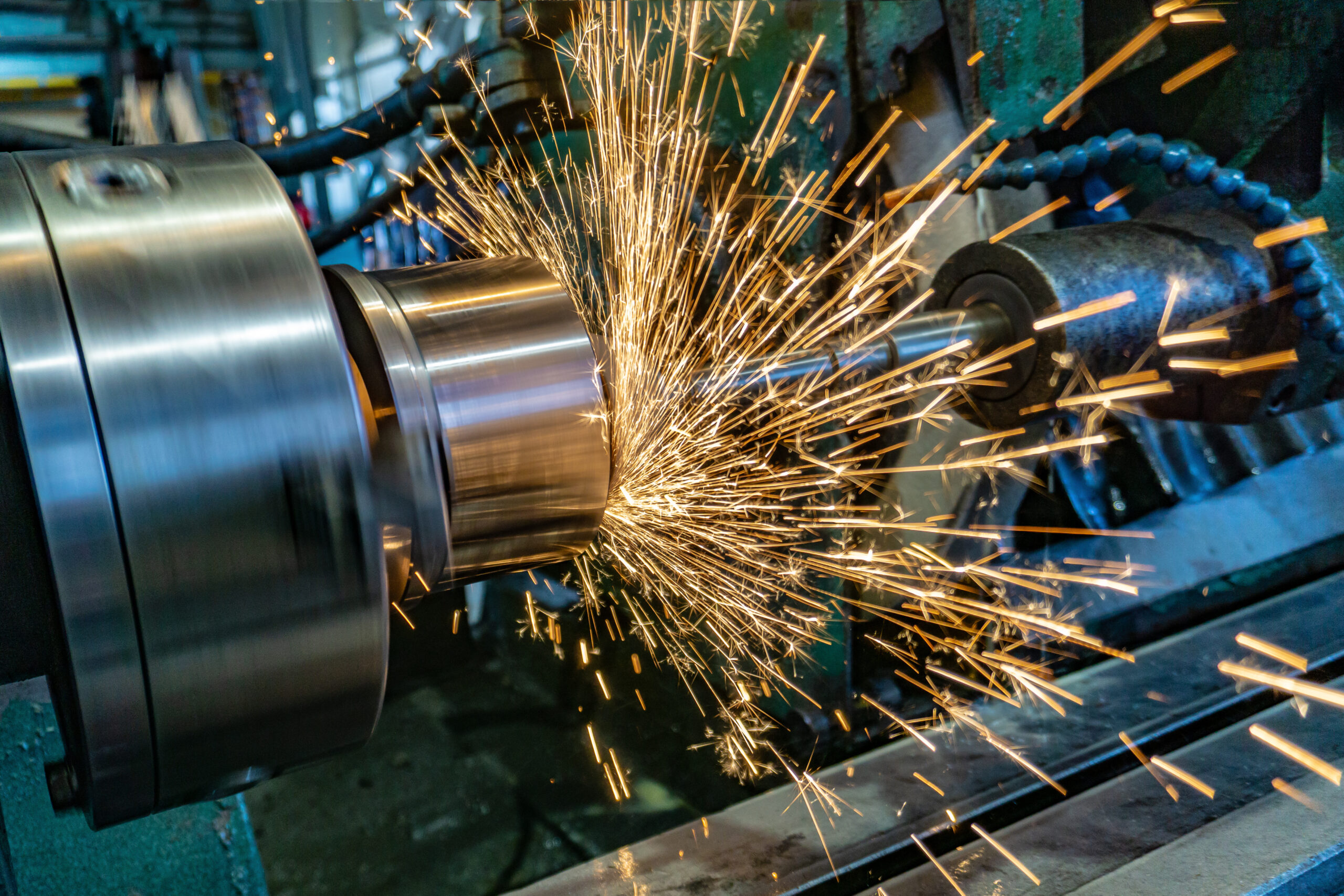 Grinding a cylindrical part on a circular grinding machine, high